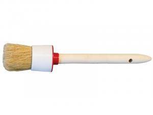 Купить Кисть круглая №10 40мм натуральная щетина, деревянная ручка Krafor