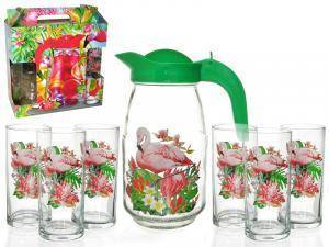 Купить Набор для воды 7 предметов "Фламинго в тропиках"