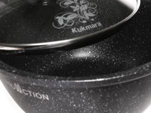 «Кастрюля 2л с покрытием темный мрамор Marble Induction» - фото 1