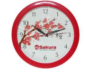 Купить Часы настенные Sakura Б1 (красный)