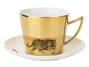 Купить Чайная пара 2 предмета 220мл Tiger золотой