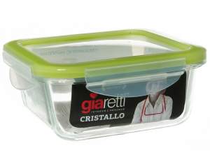 «Контейнер 0,55л герметичный стеклянный квадратный Cristallo» - фото 1