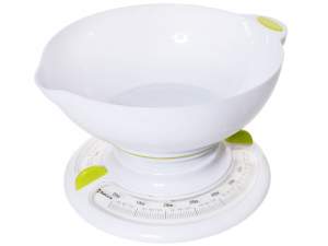Купить Весы кухонные механические до 3кг (бело-зеленые)