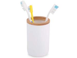 «Стакан для зубных щеток "Бамбук" (белый)» - фото 2