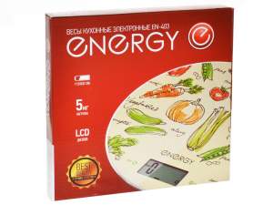 «Весы кухонные электронные ENERGY EN-403 Овощи круглые» - фото 1