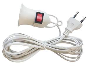 Купить Светильник - держатель переносной для лампы / фитолампы (с цоколем Е27) 60Вт 3м GARDEN SHOW