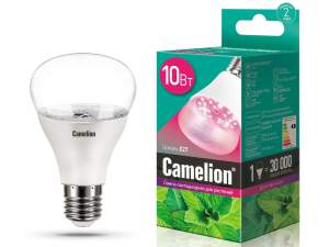Купить Фитолампа для растений и рассады Camelion 10Вт 220В, цоколь (Е27), тип (LED10-PL/BIO)