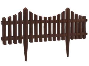 «Заборчик декоративный Модерн 3м темно-коричневый» - фото 1