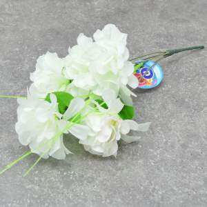 «Цветы искусственные Хризантема белая 6 цветков 30см» - фото 1