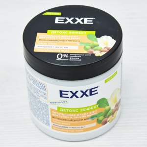 «Маска 2-в-1 питательная для сухих и тонких волос EXXE "Детокс эффект", 500мл» - фото 1