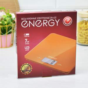 «Весы кухонные электронные ENERGY EN-432 оранжевые» - фото 2