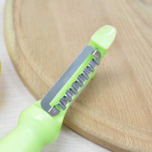 «Овощечистка SEMPLICE 18*4,3*2,4см, с двумя вертикальными лезвиями, с пластиковой ручкой» - фото 1