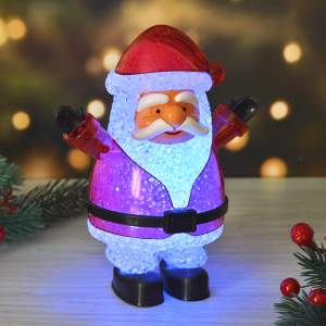 «Сувенир "Дед Мороз" светящийся, 15,5*12,3*8,4см» - фото 1