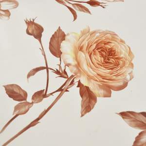 «Клеенка столовая DEKORAMA 140см*20м "Бежевые розы"» - фото 1