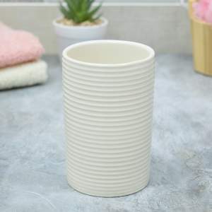 «Набор для ванной комнаты керамический 3 предмета "Сантана" белый» - фото 2