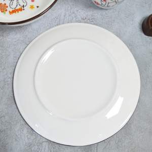 «Набор керамической посуды 3 предмета: кружка 200мл, тарелка плоская 17.5см, тарелка суповая 15см. NN» - фото 2
