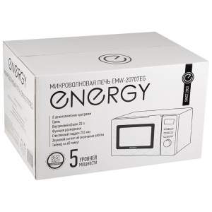 «Микроволновая печь ENERGY EMW-20707EG, 700Вт, гриль, белая» - фото 2