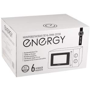 «Микроволновая печь ENERGY EMW-20708, 700Вт, белая» - фото 2